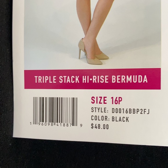 Faith Jeans high rise Bermuda jean denim short bling button 16 P - Picture 11 of 16